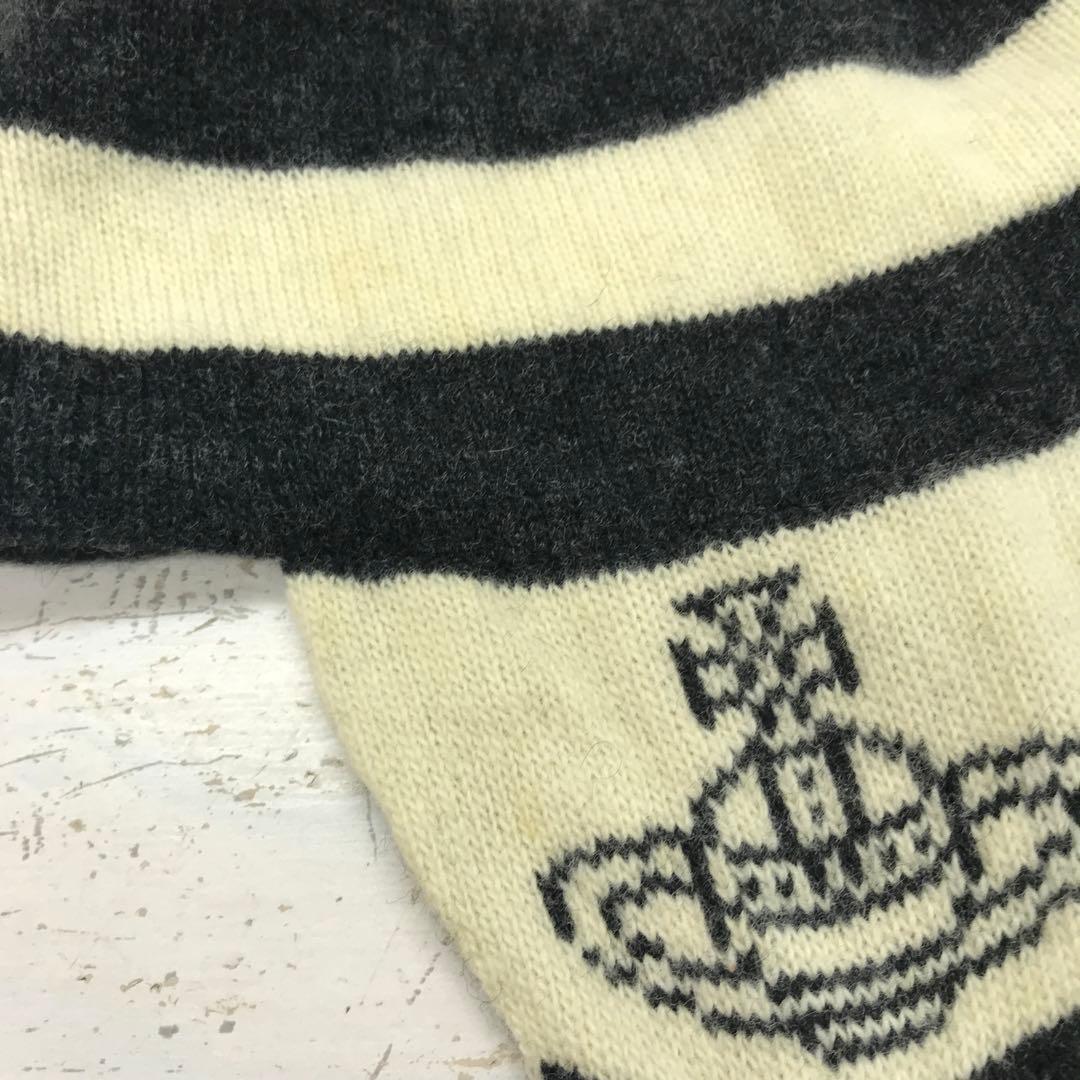 当時物 ムーンバット Vivienne Westwood 耳当て付 ニット帽