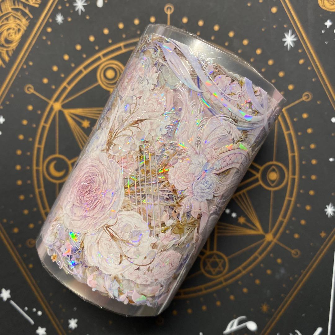 【V】海外　10m巻　貝殻光マスキングテープ　人物系/装飾系