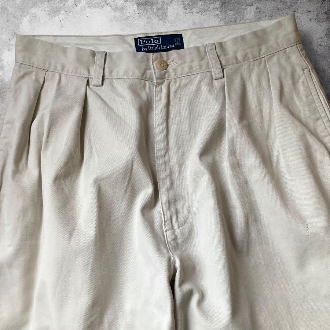 90s RalphLauren アンドリューパンツ ワイド ツータック ポロチノ