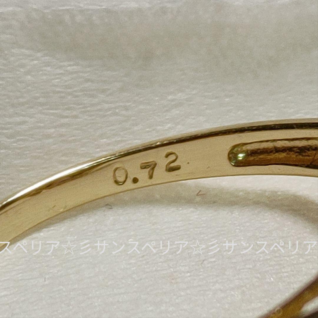 K14 アメジストとダイヤモンドのデザインリング