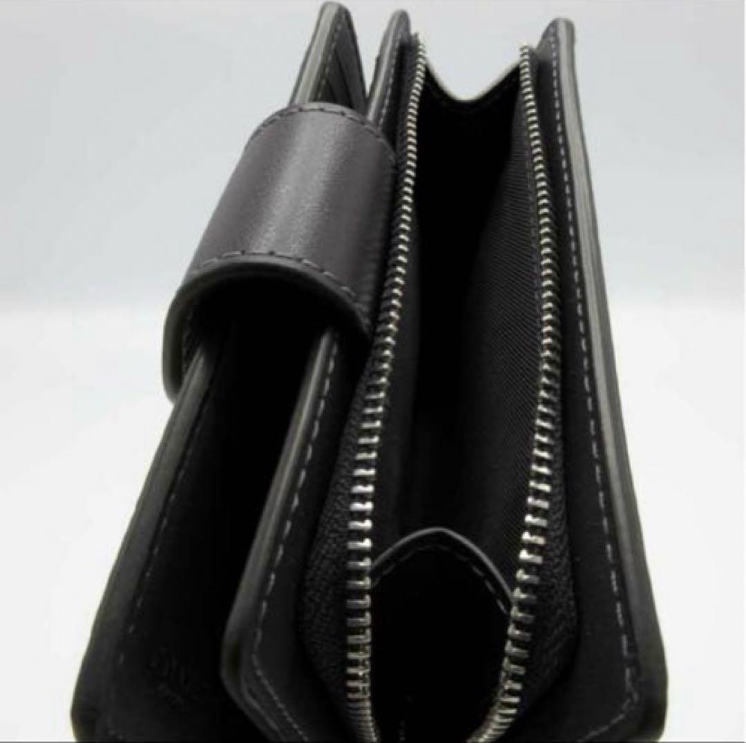 プレゼント 新品未使用 COACH 二つ折り財布 リボン柄大人可愛いシグネチャー