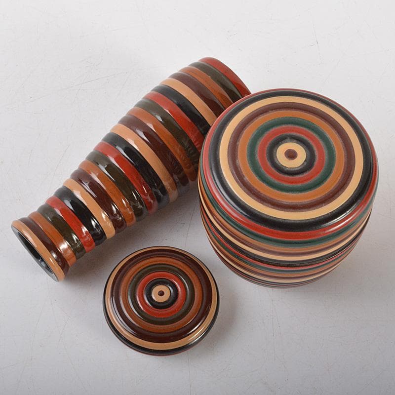 茶道具　漆塗　春慶塗茶箱　洞華作　茶碗　香合など　七点　一式　仕覆付　C6457