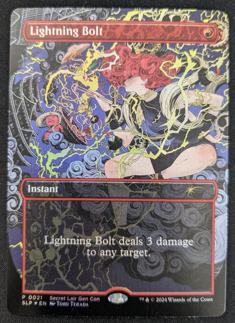 MTG 稲妻/Lightning Bolt Foil Secret Lair ⑤