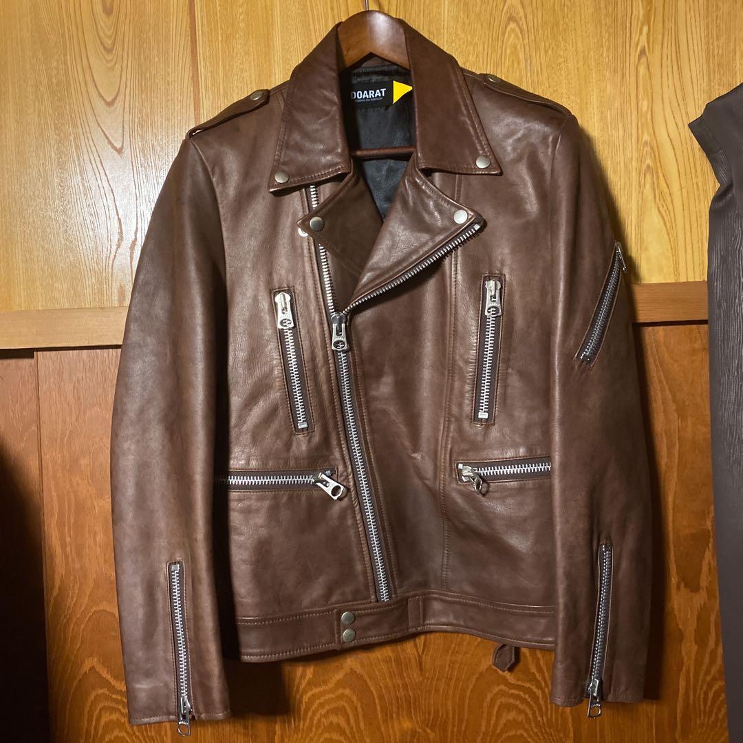 DOARAT 馬革 ライダースジャケット ホース ブラウン