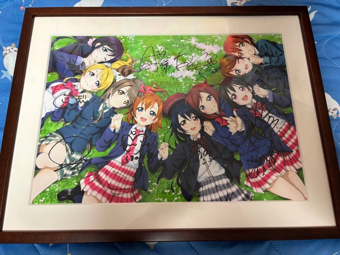 ラブライブ μ’s 複製原画 サイン入り