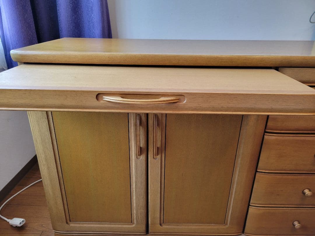 木製チェスト 5つの引き出し付き