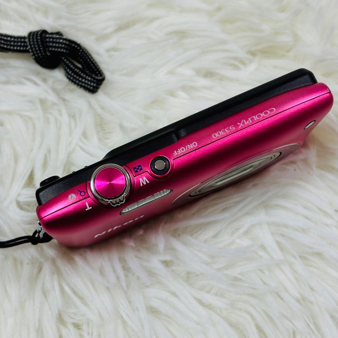 【美品】Nikon COOLPIX S3300 ストロベリーピンク
