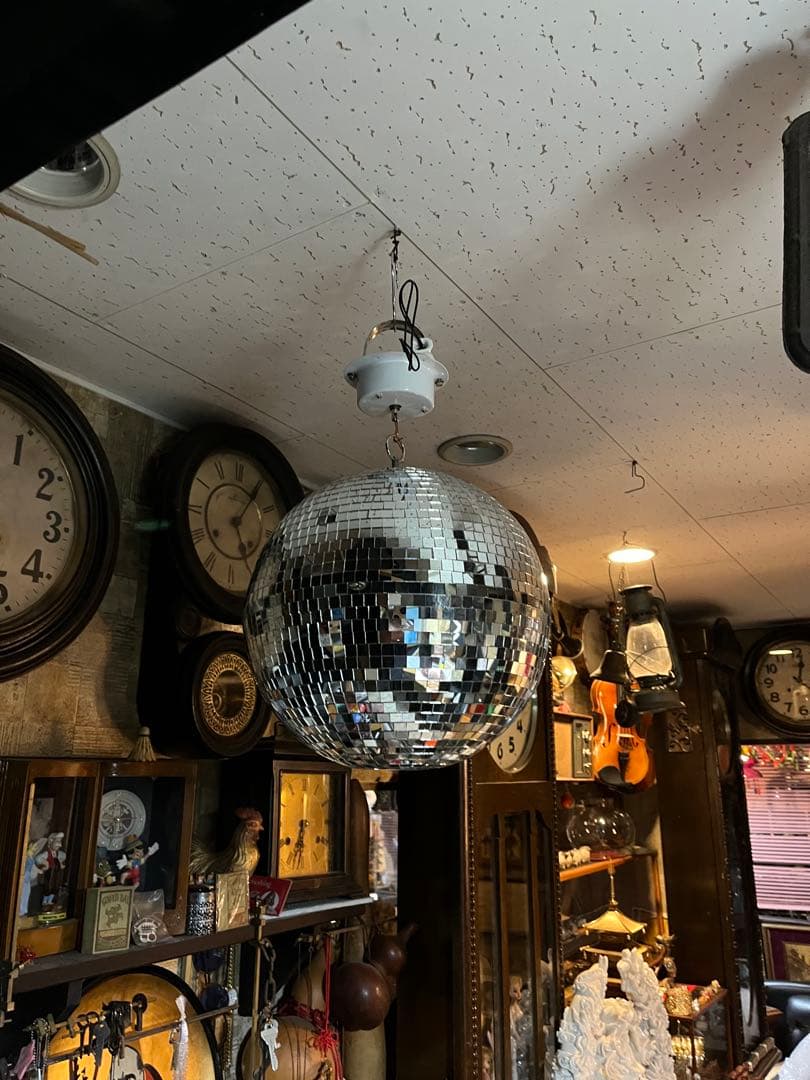 ミラーボウル、ディスコミラーボウル、踊り場、マハラジャ、電動回転ミラーボウル、