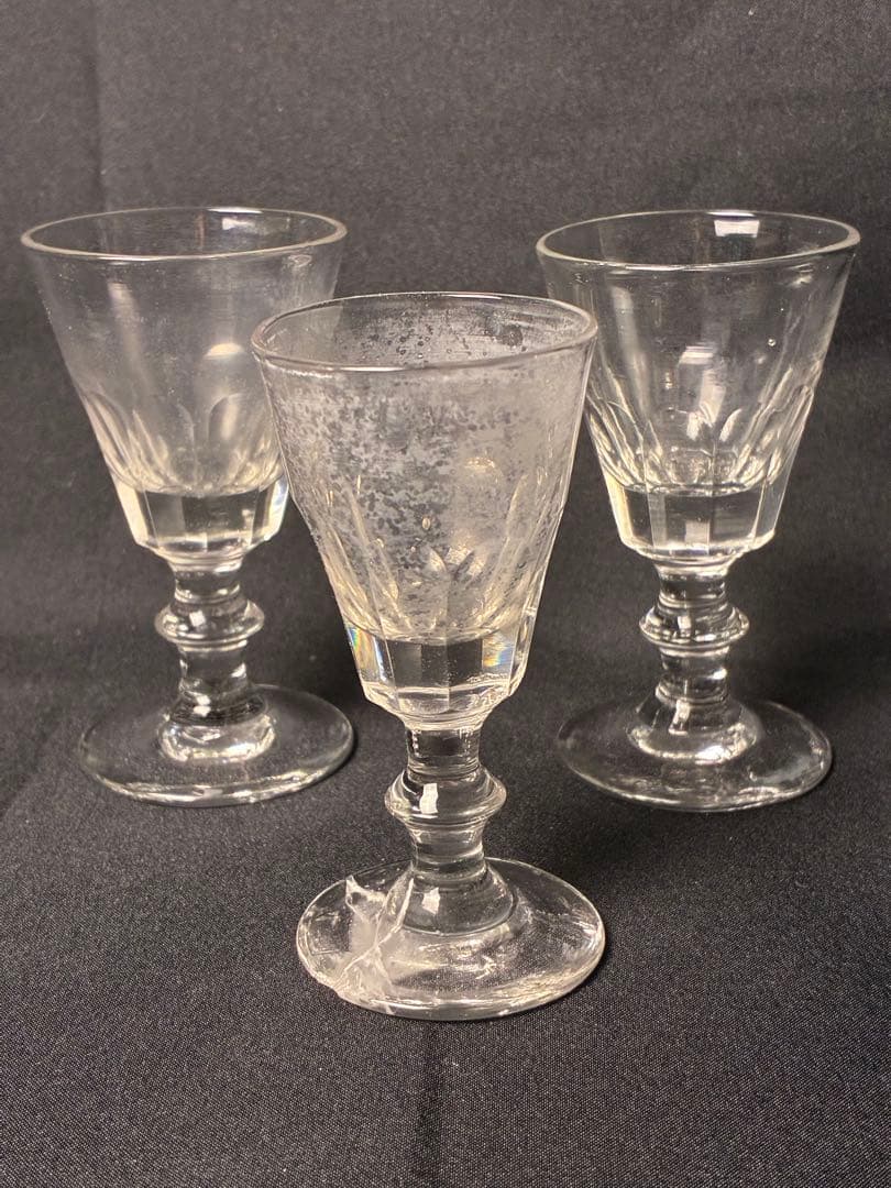 コレクター様必見！！大正グラス ショットグラス 3客セット