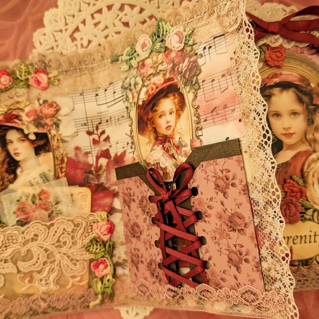 薔薇とレースのビクトリアンスィートジャンクジャーナル*Serenity*