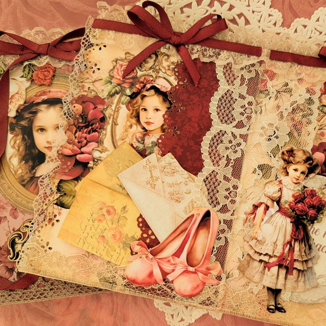 薔薇とレースのビクトリアンスィートジャンクジャーナル*Serenity*