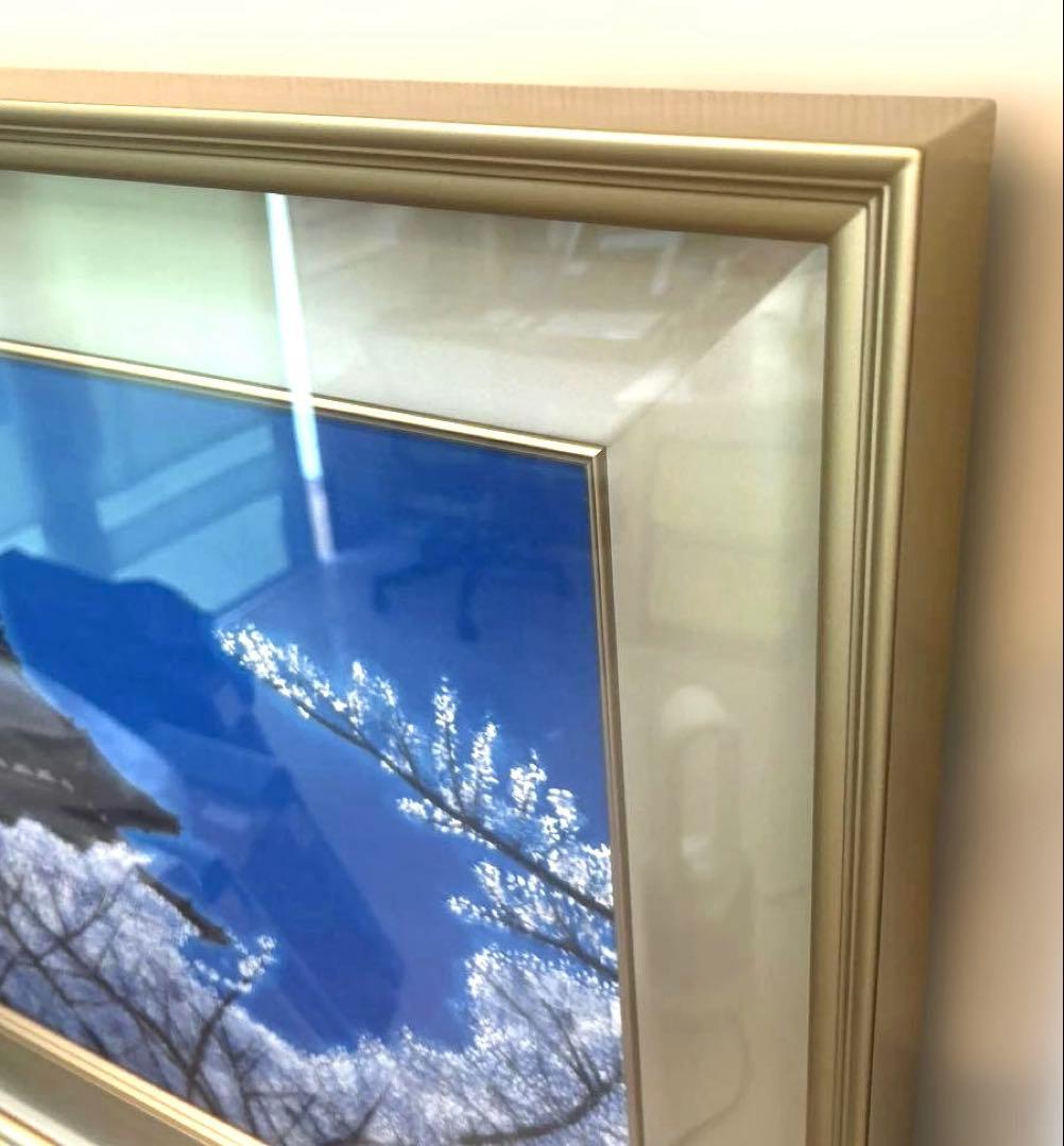 最安美品正規品）平山郁夫『仁和寺月華』シルクスクリーン京都世界遺産桜の図