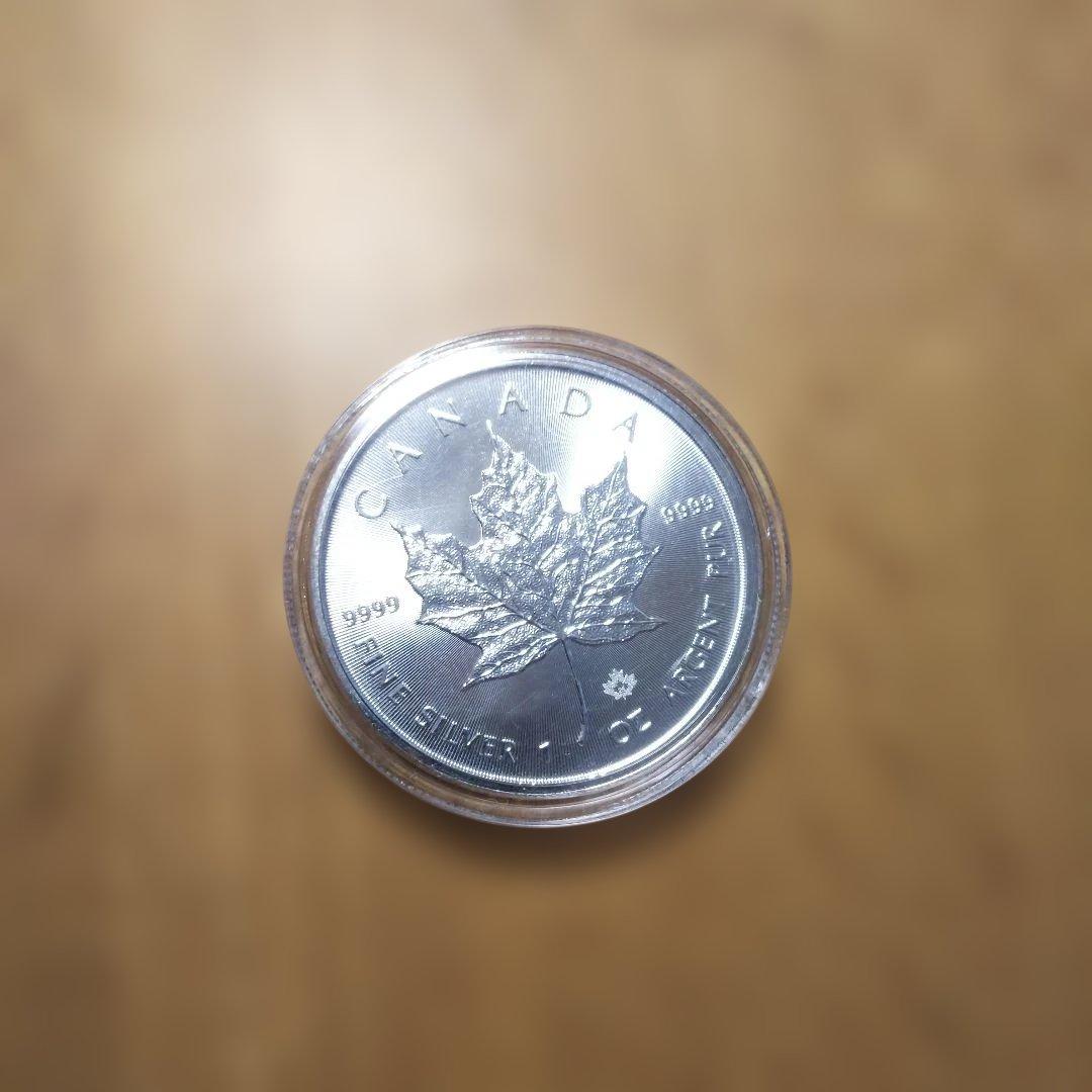 保証書・カプセル付きメイプルリーフ銀貨