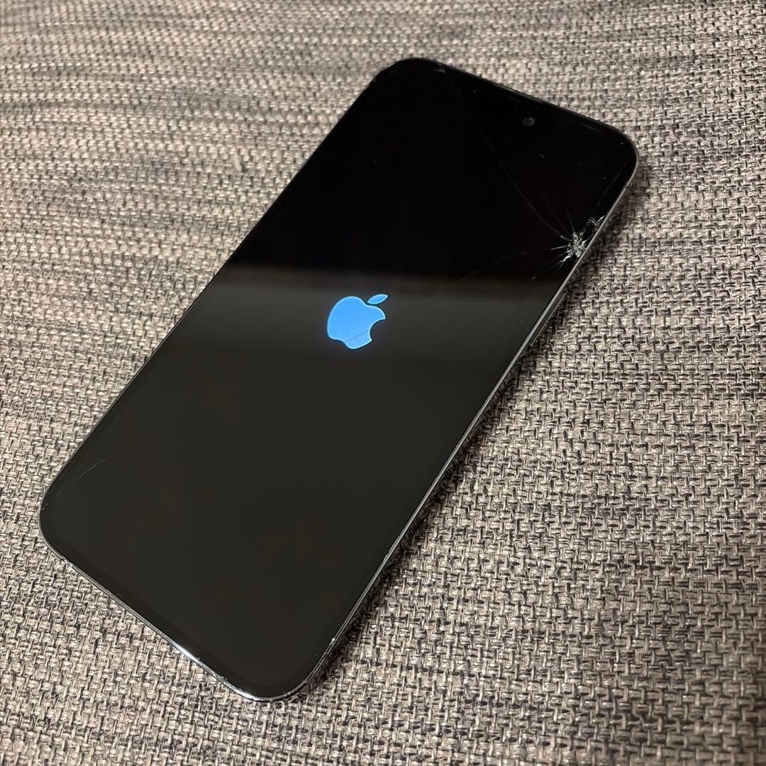Apple iPhone 14 Pro max 本体 画面ひびあり