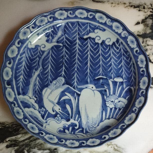 古伊万里染付 大皿