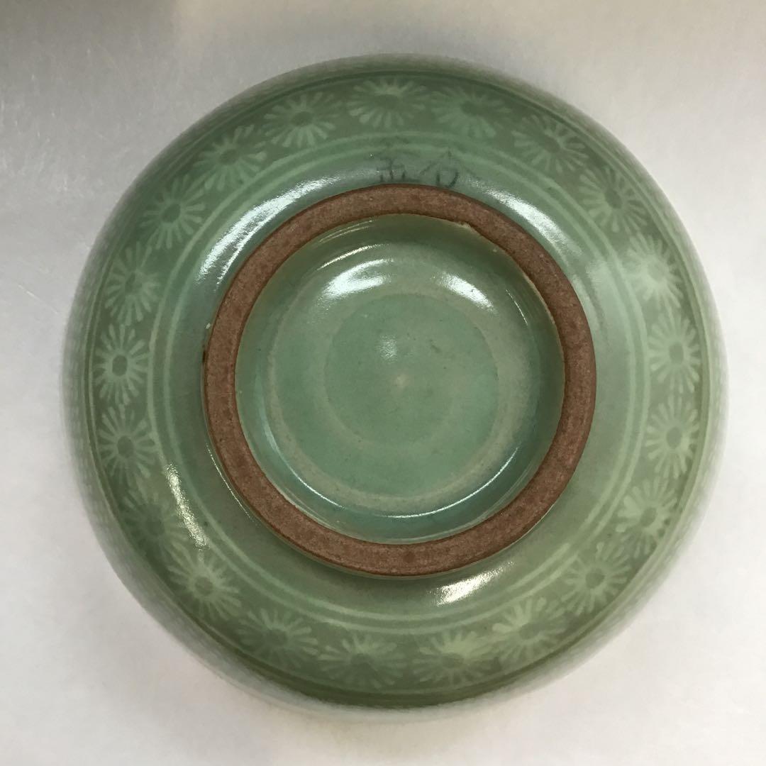 茶道具 玉子手茶碗 釡谷陶房 韓国人間国宝 申相浩 作 桐共箱N211SH