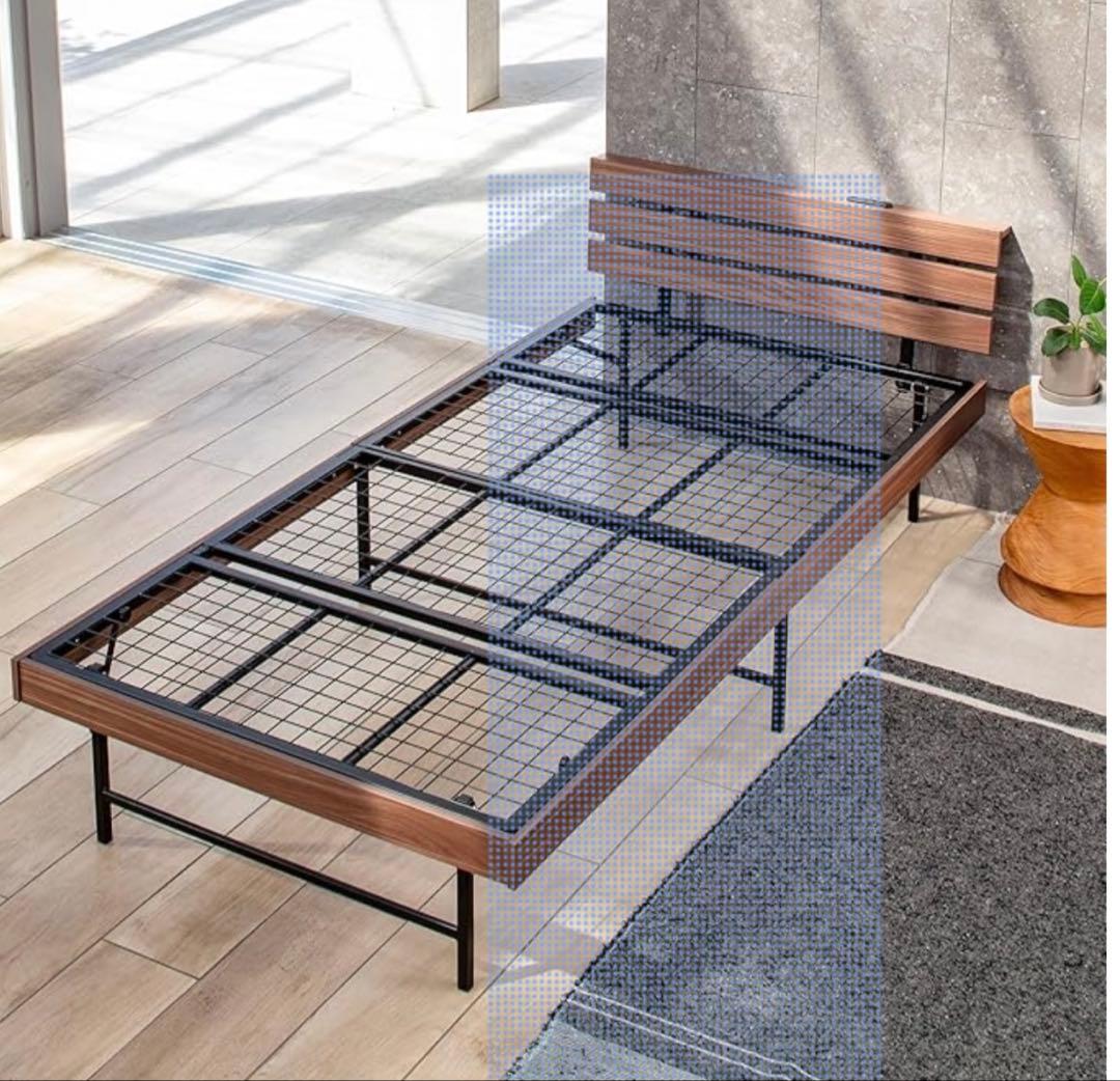 GOKUMIN シングル ベッドフレーム スチールベッド パイプベッド