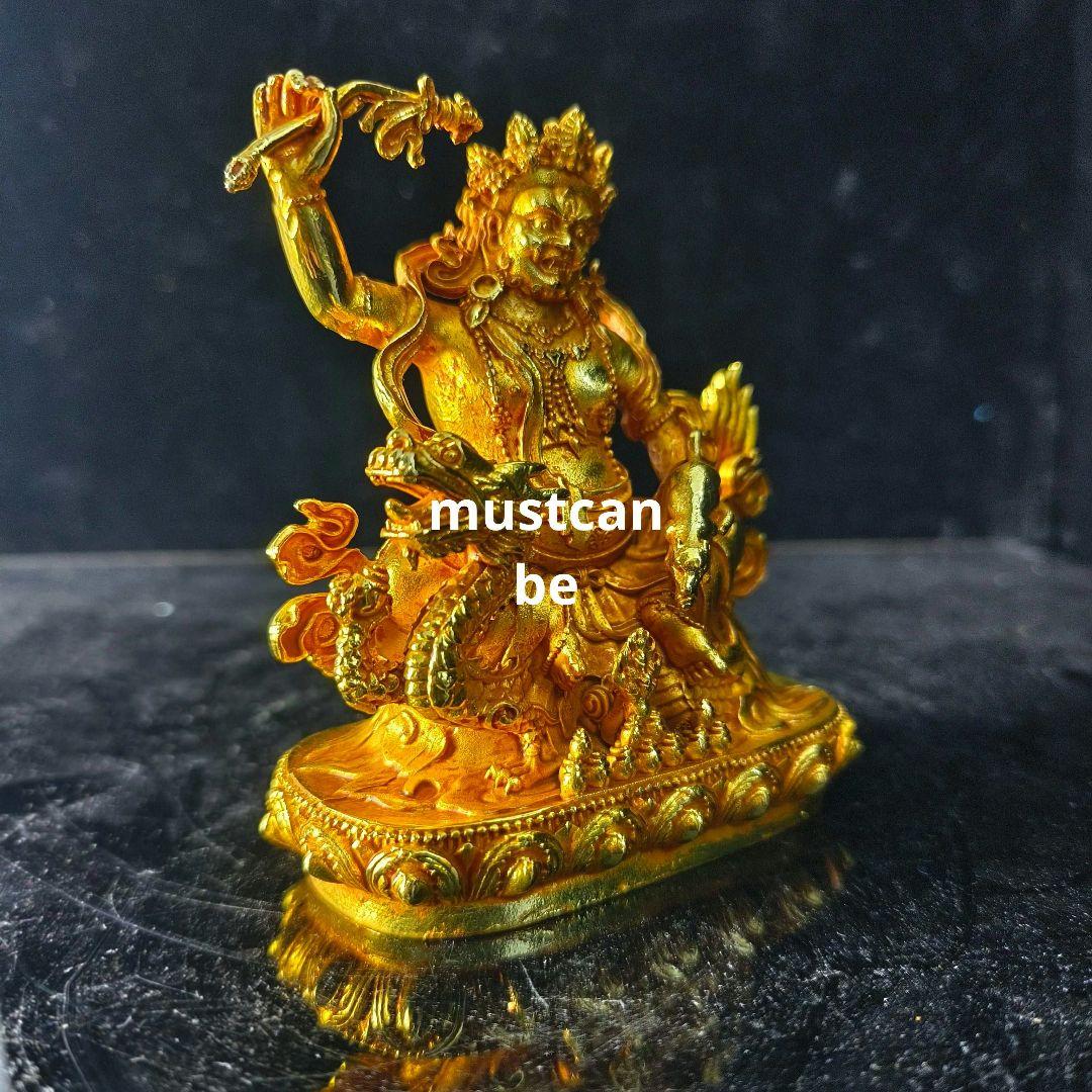 密教白財神像 銅製品 車上神像 鎮宅辟邪 開運風水 招財 置物 工芸品 装飾品