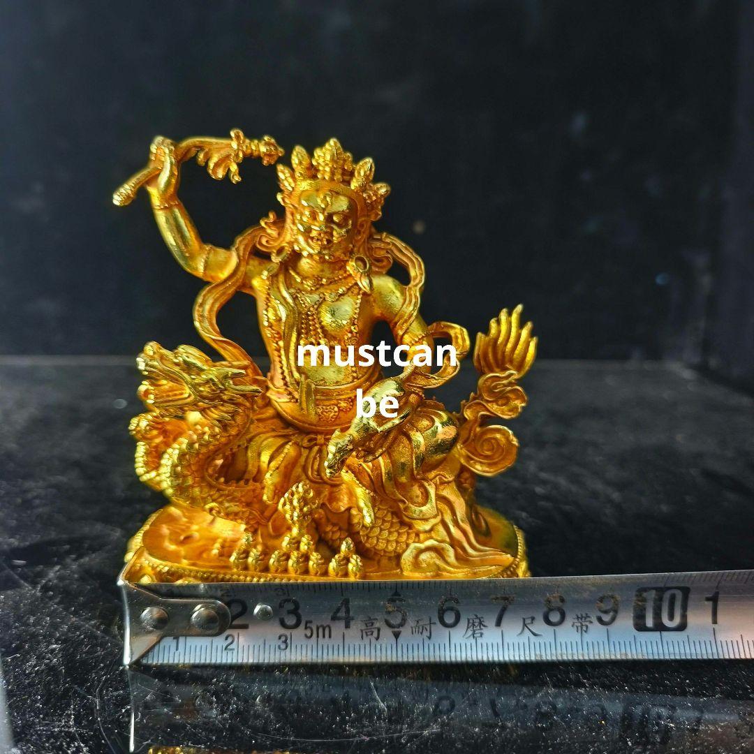 密教白財神像 銅製品 車上神像 鎮宅辟邪 開運風水 招財 置物 工芸品 装飾品