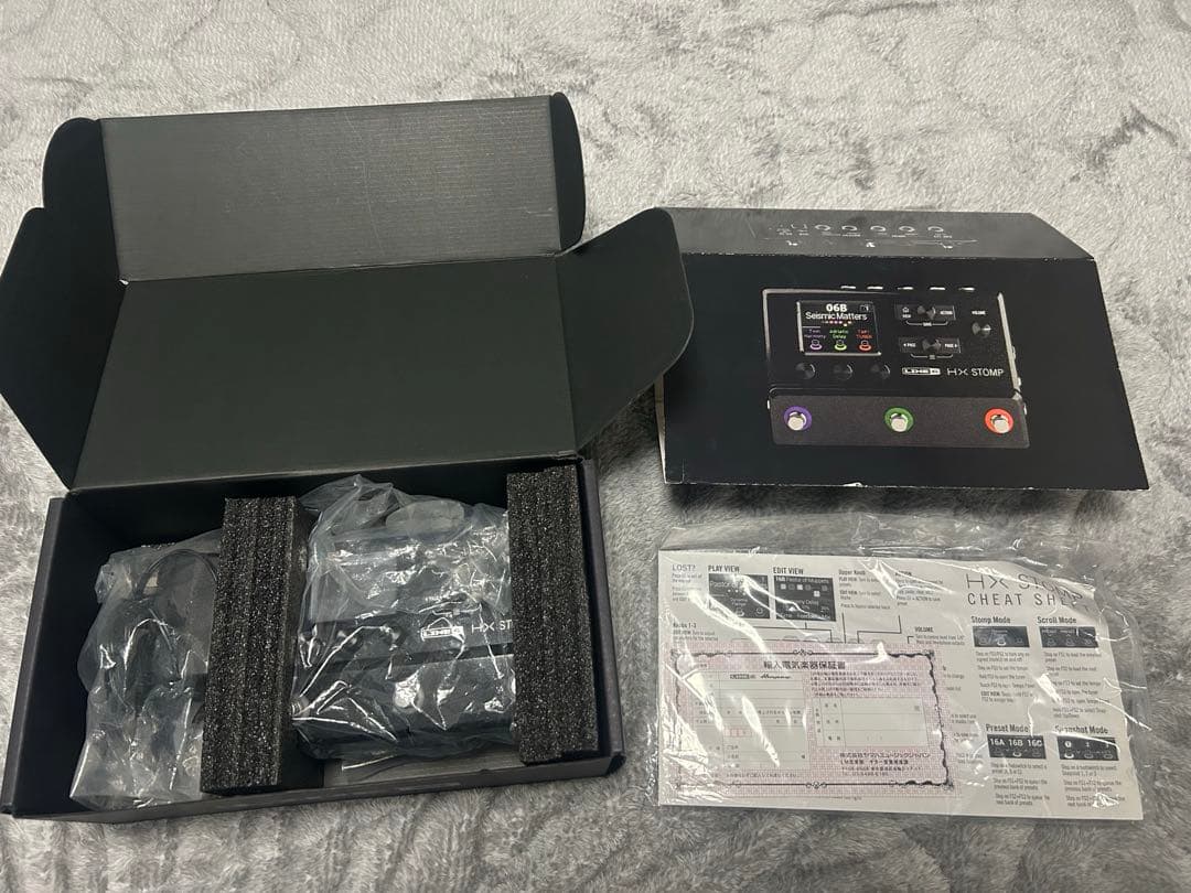 HX stomp + オヤイデDC-3398+拡張スイッチ