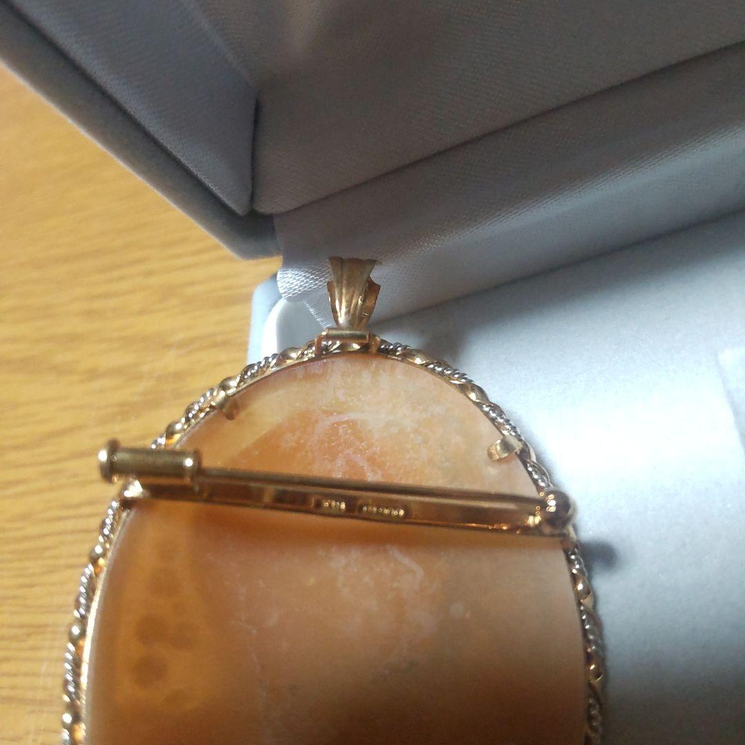 カメオ　K18 Pt900