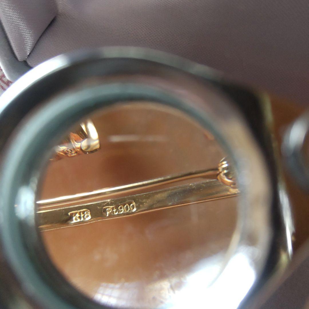 カメオ　K18 Pt900