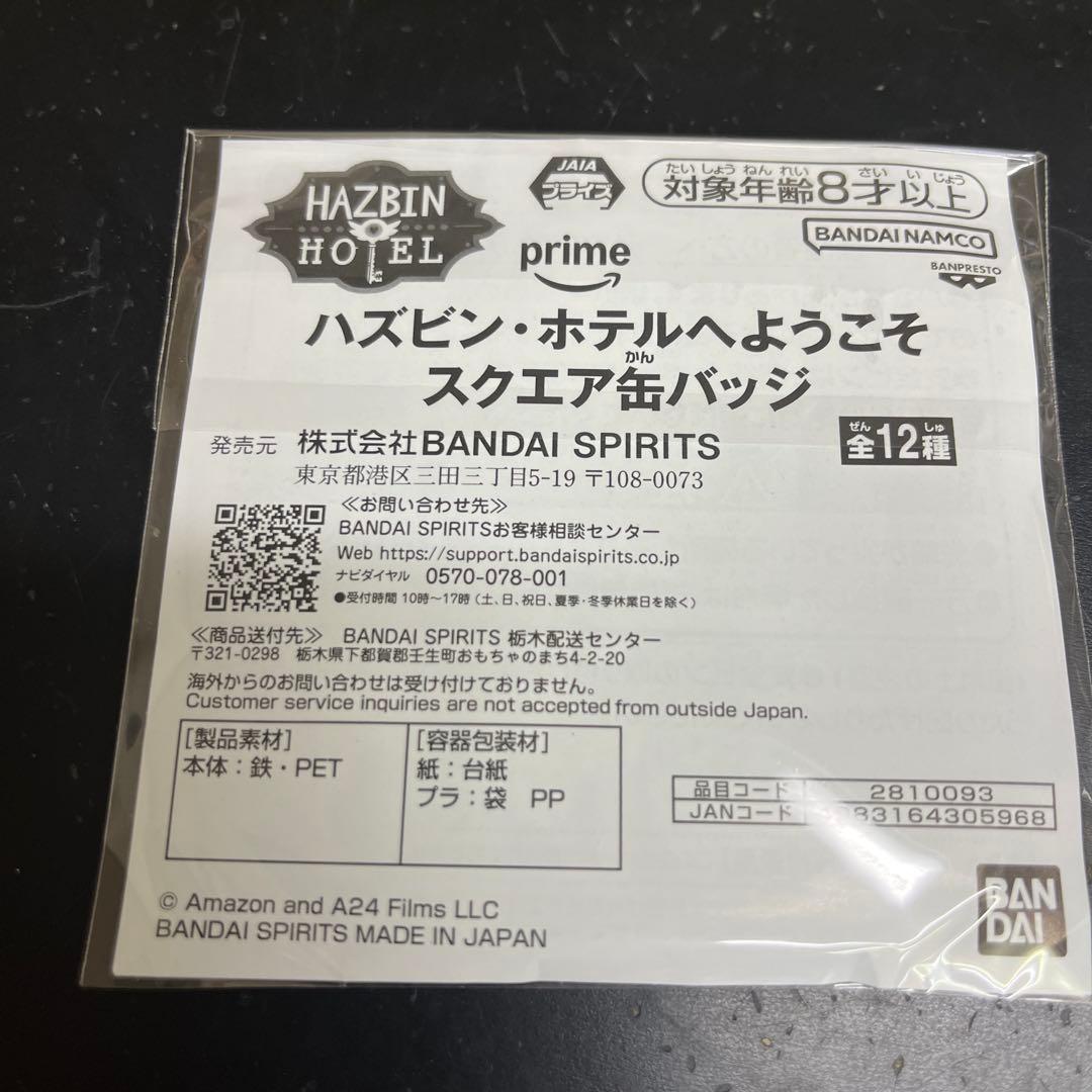 ハズビン・ホテルへようこそ◾︎スクエア缶バッジ フルコンプ 全１２種セット♫