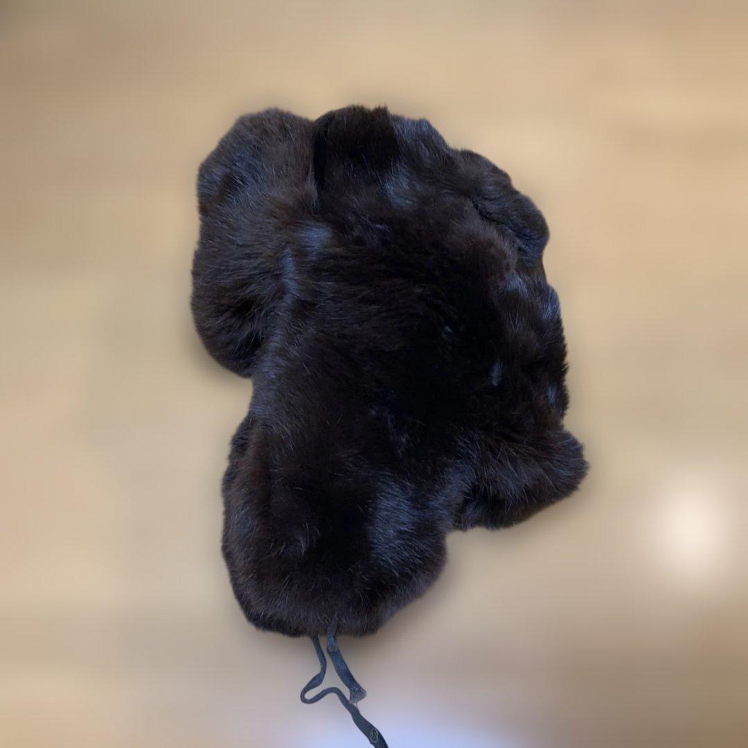 ソ連軍　ウシャンカ帽　リアルミンク