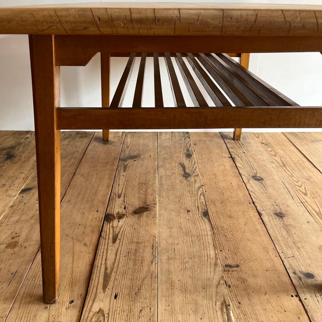 アンティーク テーブル オーク材 パイン材 机 4人掛け ナチュラル 無垢材