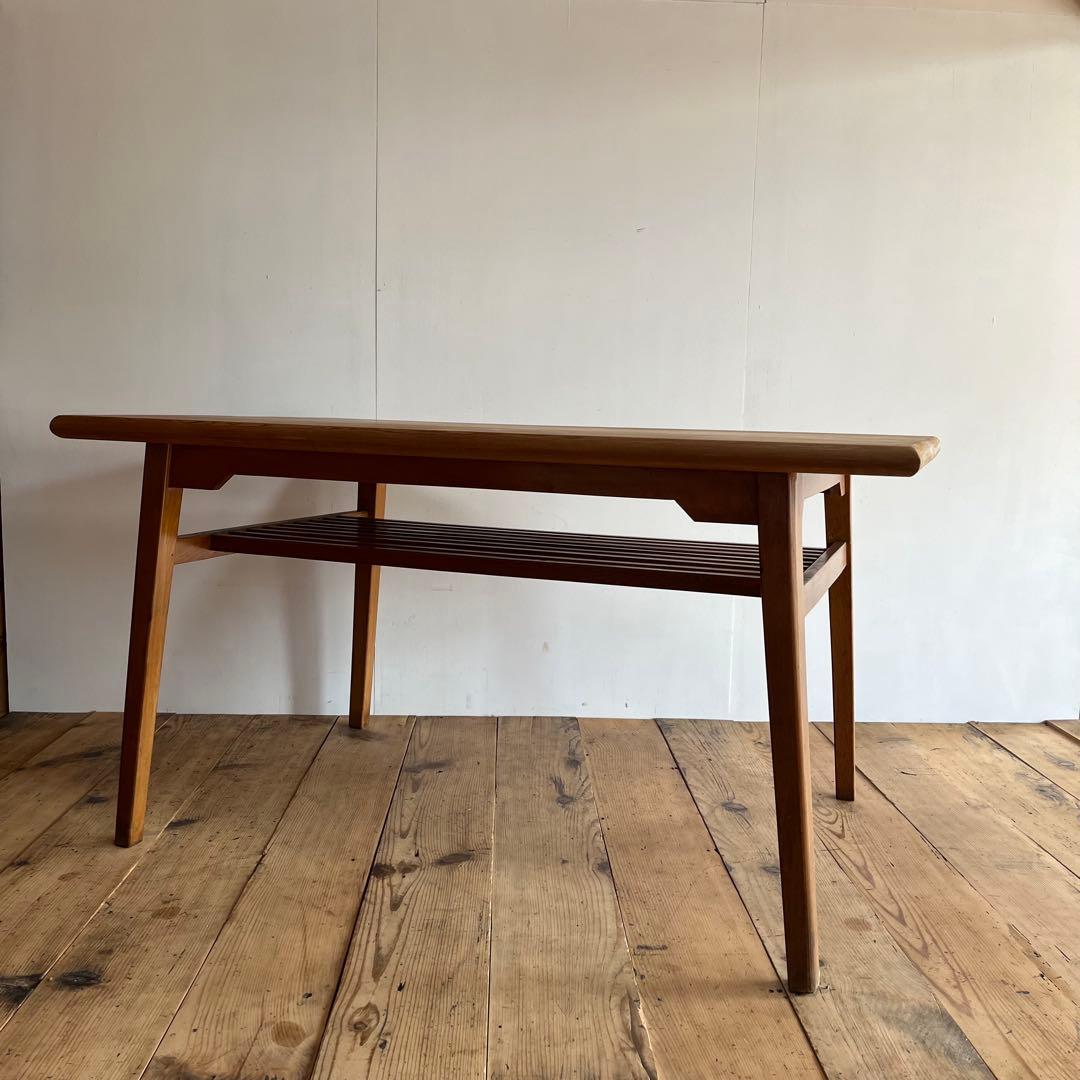 アンティーク テーブル オーク材 パイン材 机 4人掛け ナチュラル 無垢材