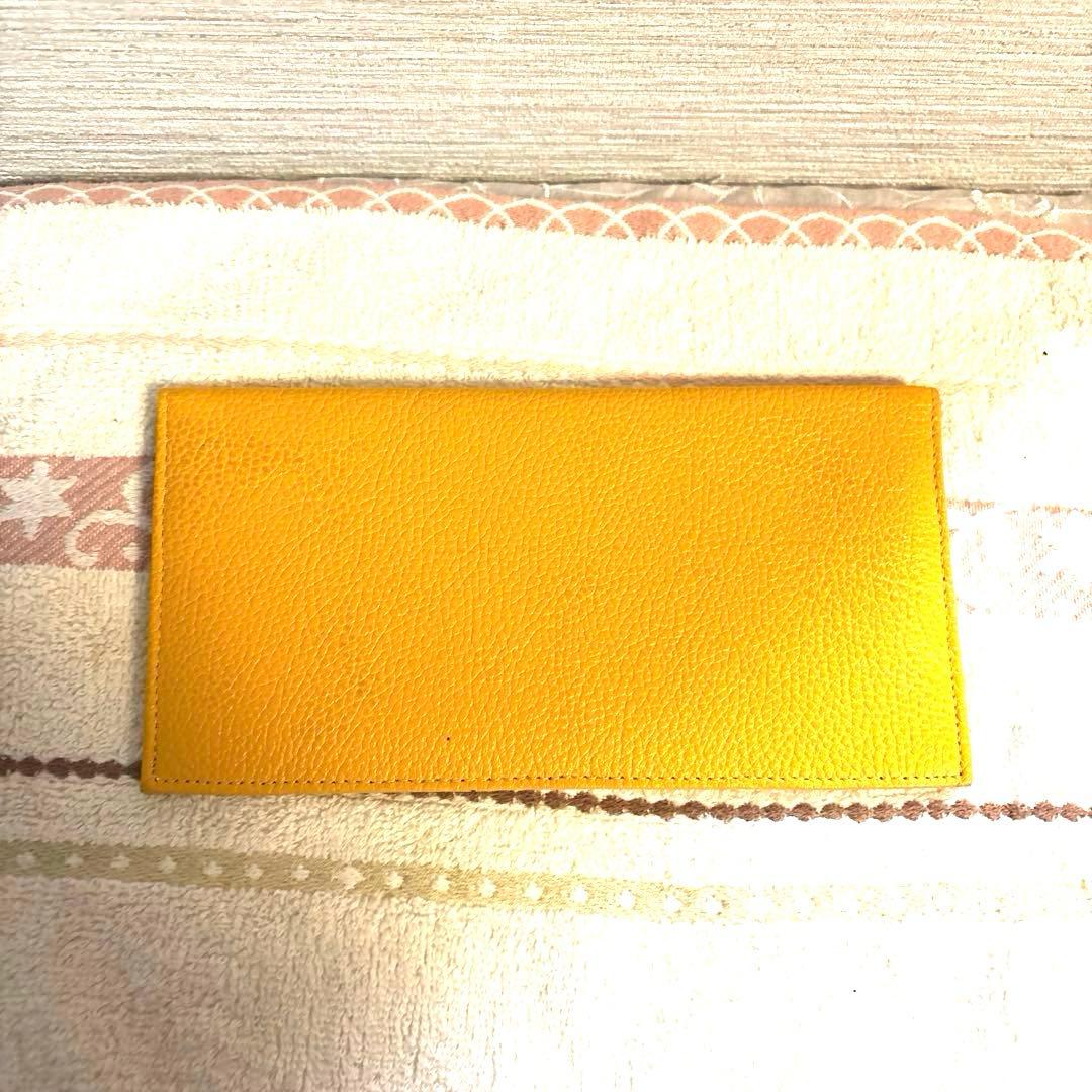 皇居　長財布　黄色　イエロー