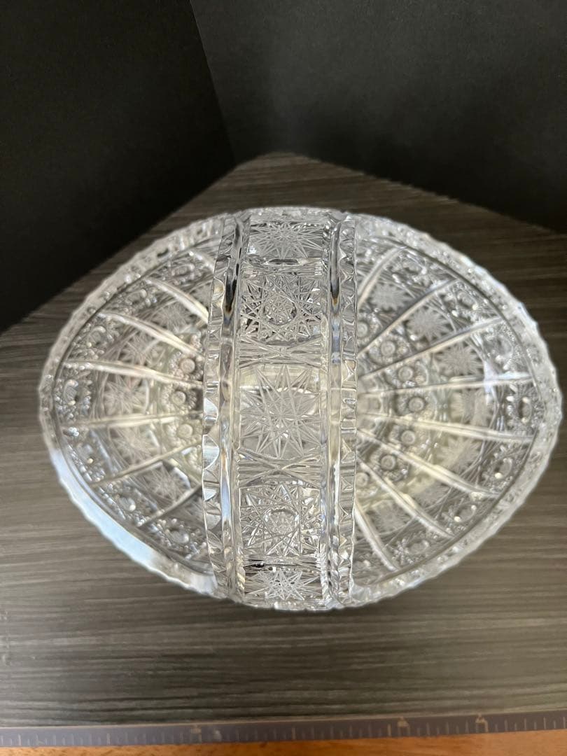 ボヘミア　クリスタル　ボヘミアガラス　フルーツバスケット　ボヘミアングラス