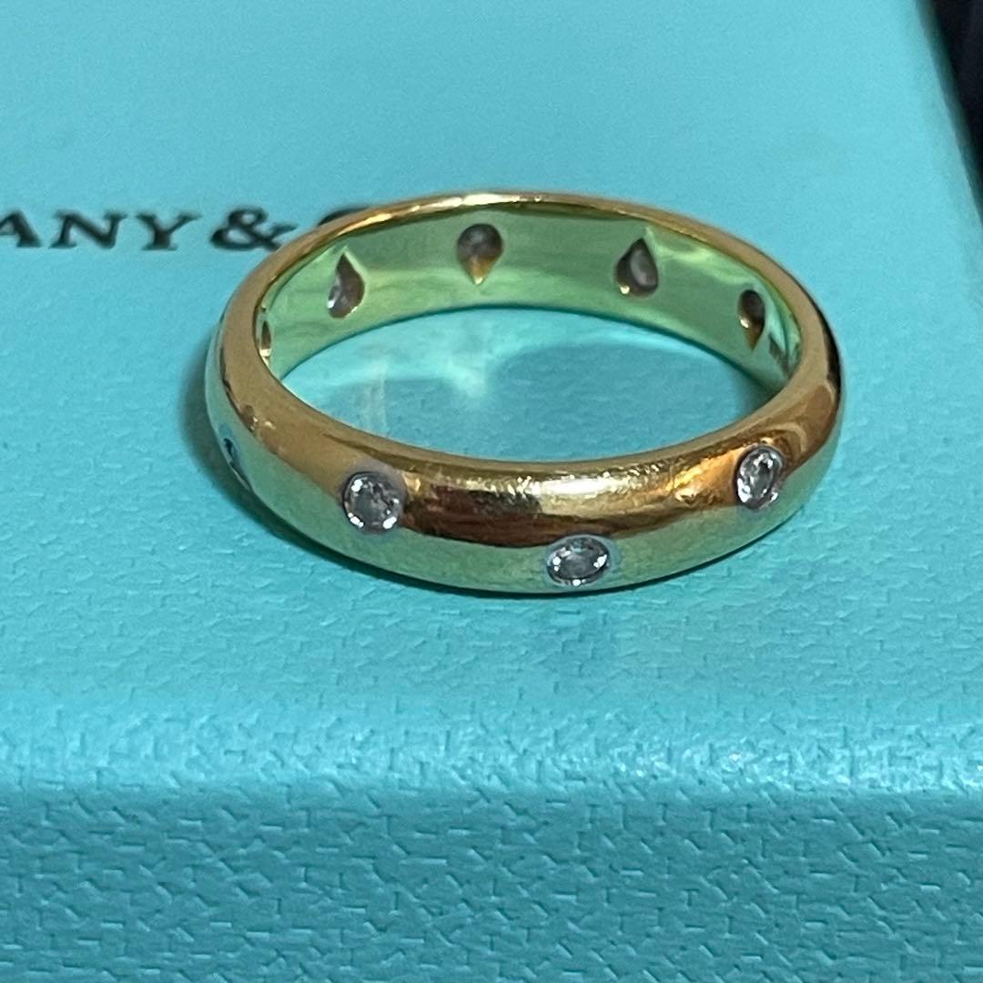 Tiffany & Co. ダイヤモンド ドッツリング イエローゴールド 10号