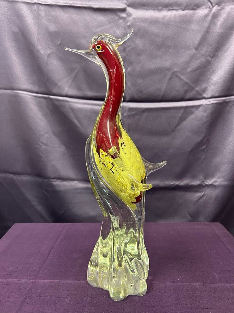 火の鳥マルティクリスタル　ガラス製置物