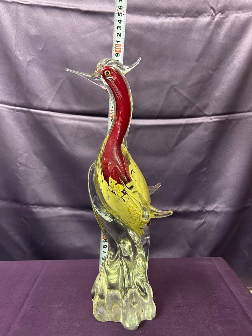 火の鳥マルティクリスタル　ガラス製置物