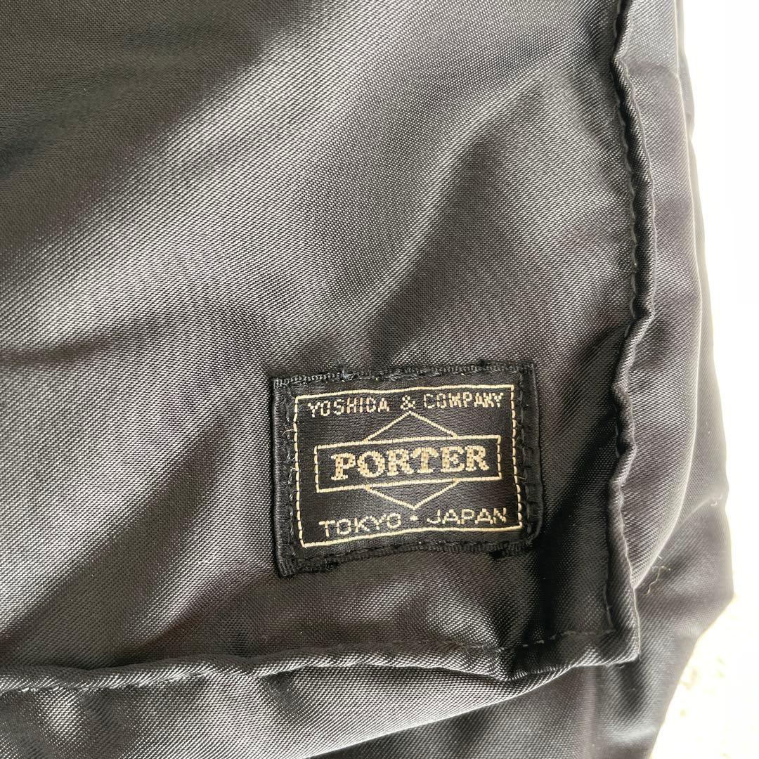再値下げ！　中古品　PORTER タンカー　ブラックナイロンブリーフケース