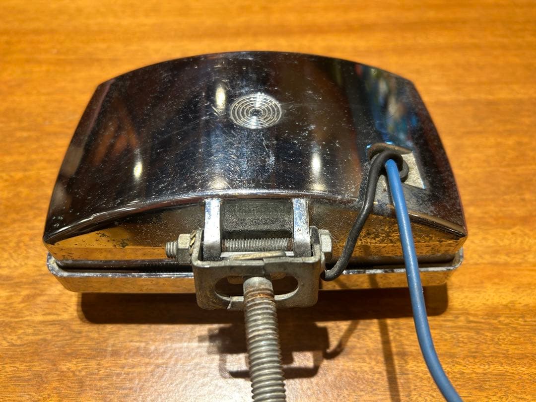 当時物マーシャルイエローレンズ 長方形ライト 猫ロゴ付き