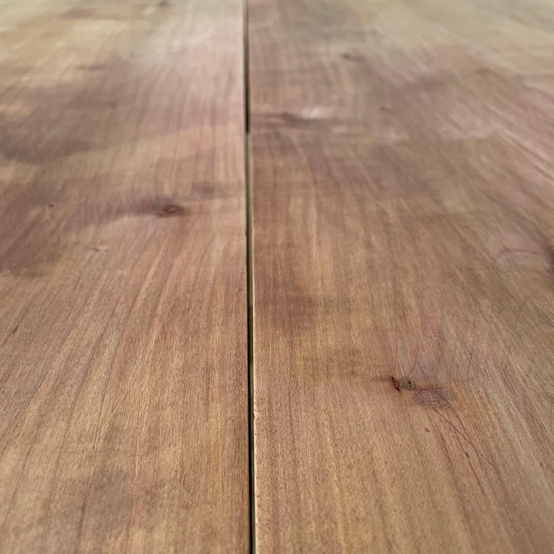 e0ビンテージ　オーバルダイニングテーブル　 剥離