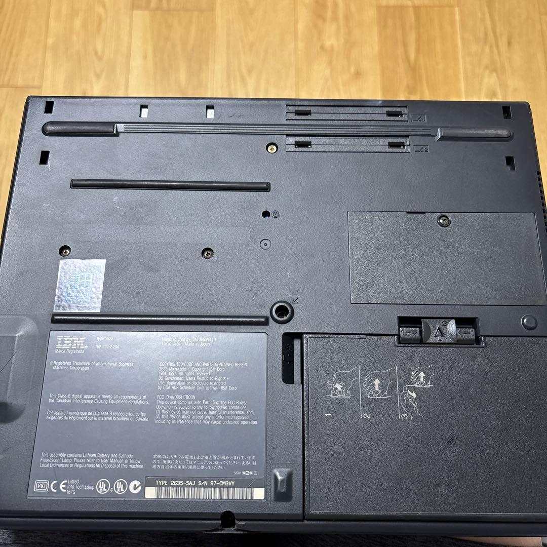 美品　IBM Thinkpad 380ED type 2635 通電確認済み