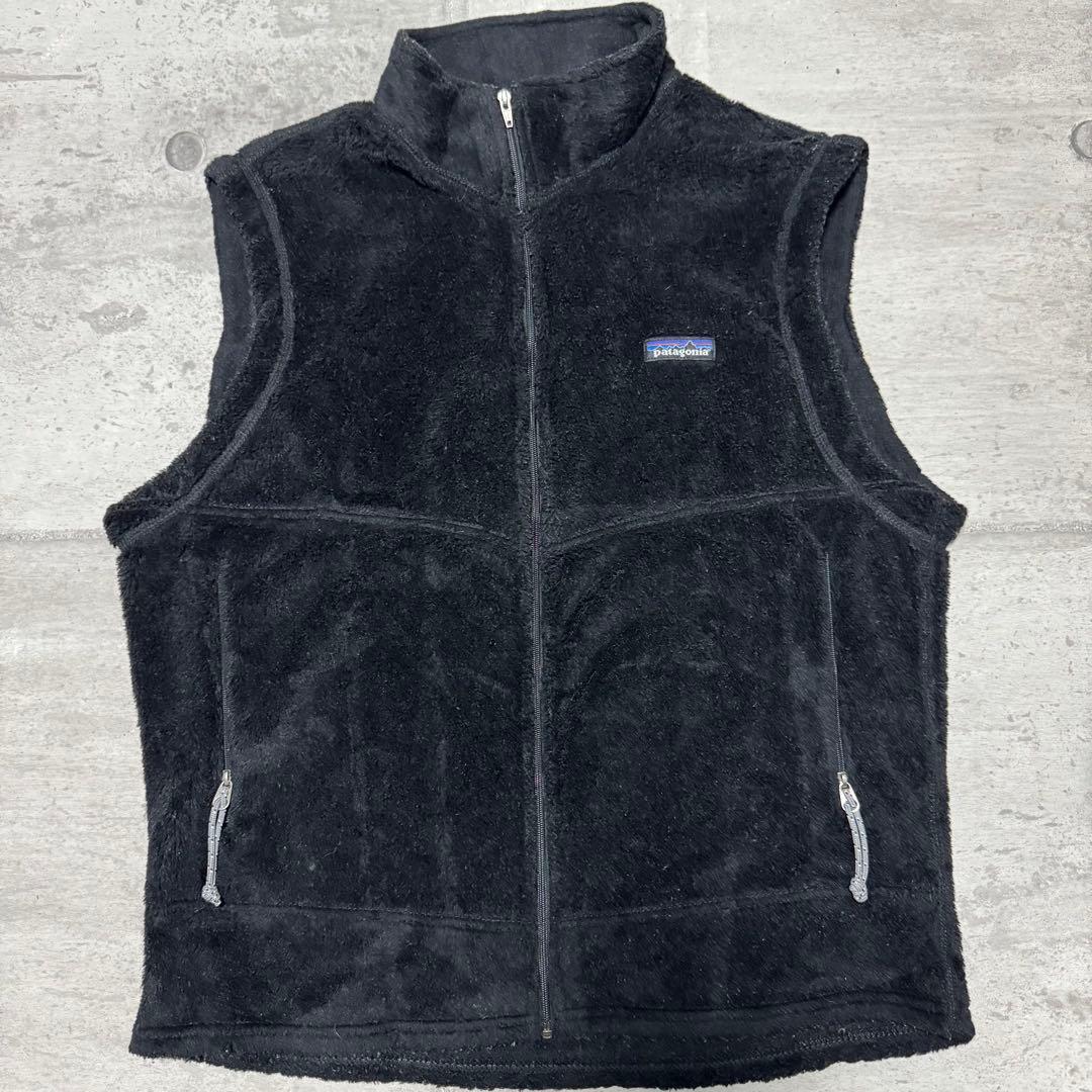 patagonia 00年 USA製 R2 ベスト ブラック フリース ボア L