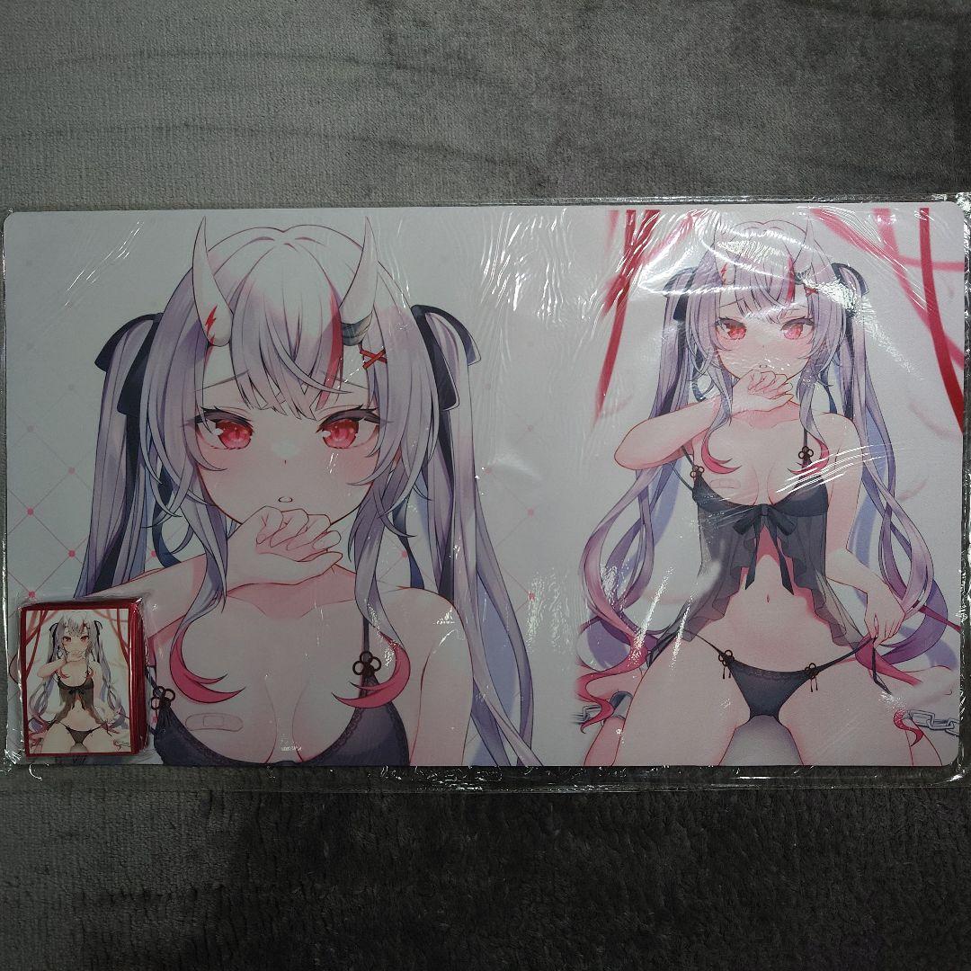 α1 ホロライブ リボン&ネグリジェ 百鬼あやめ スリーブ&プレイマット