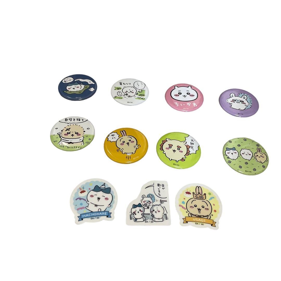 ちいかわ トレーディング缶バッジ 缶バッジ　たのしいなかま　ハチワレ　うさぎ