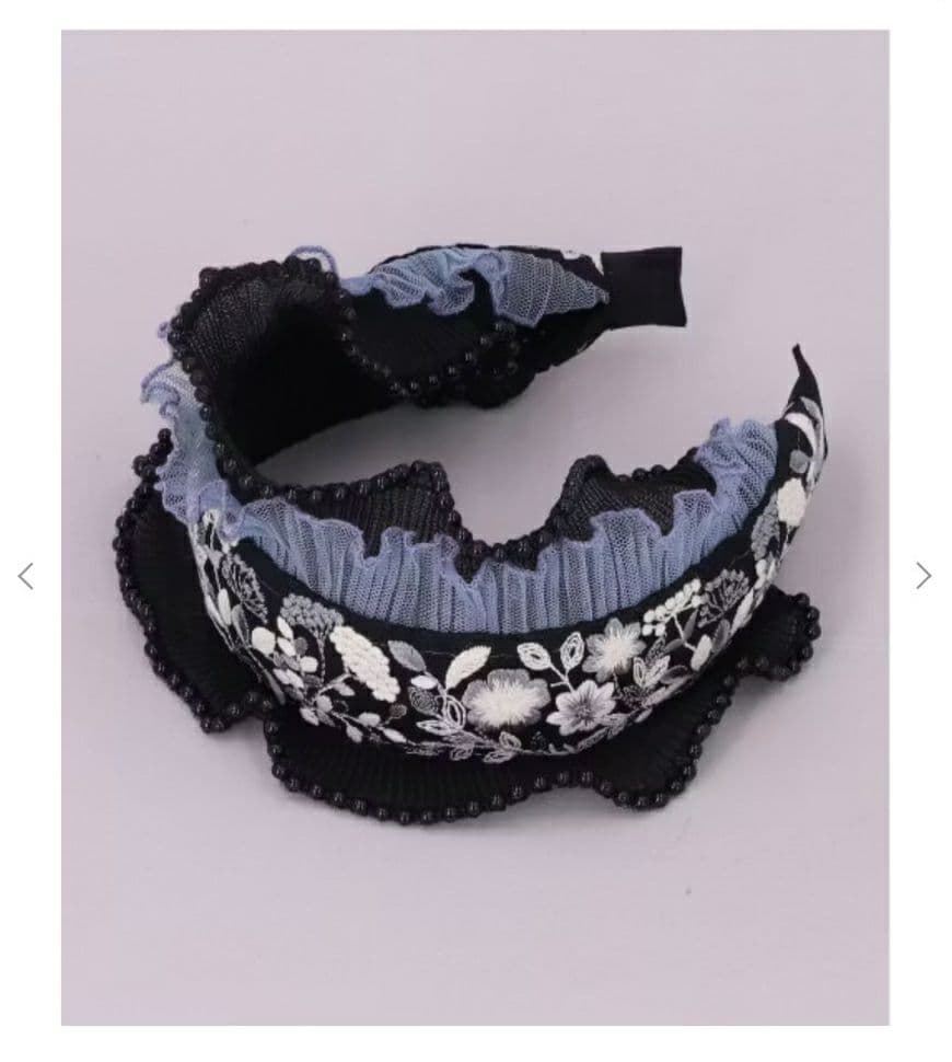 CA4LA round r インド刺繍カチューシャ