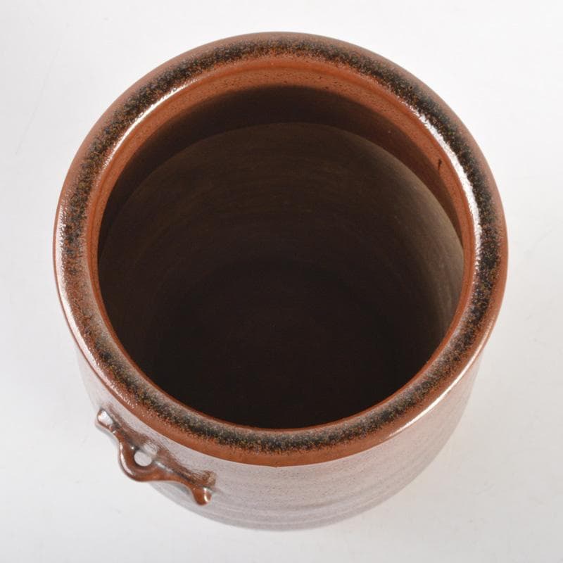 茶道具　瀬戸焼　古瀬戸　耳付　長水指　時代箱　C　6273