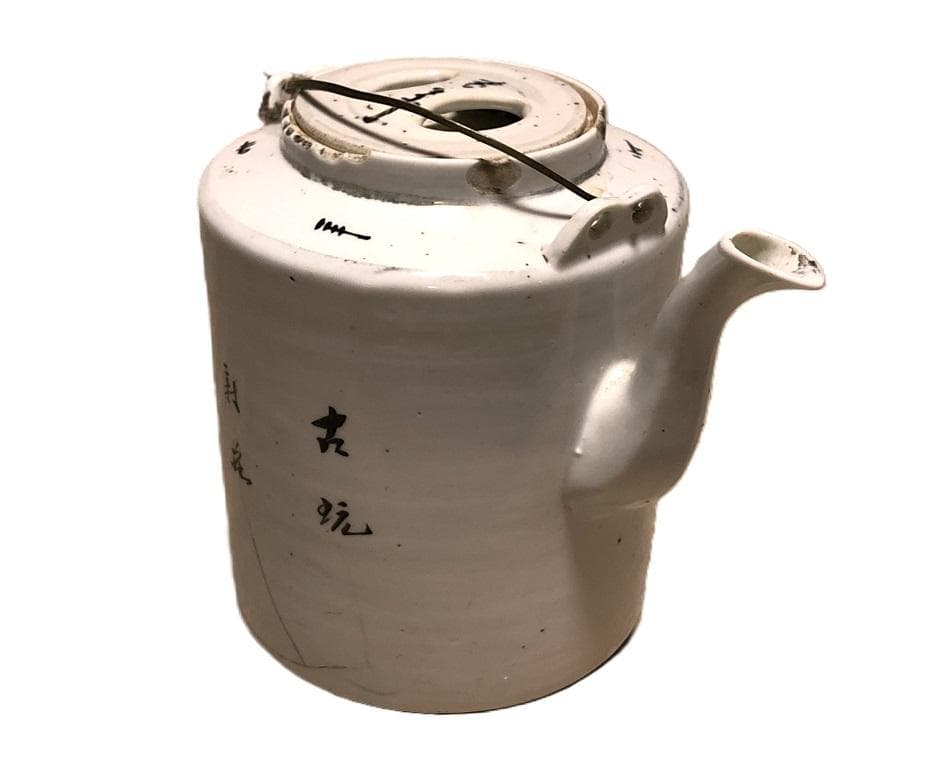 【 清朝水注 】　粉彩色絵　古玩封荘