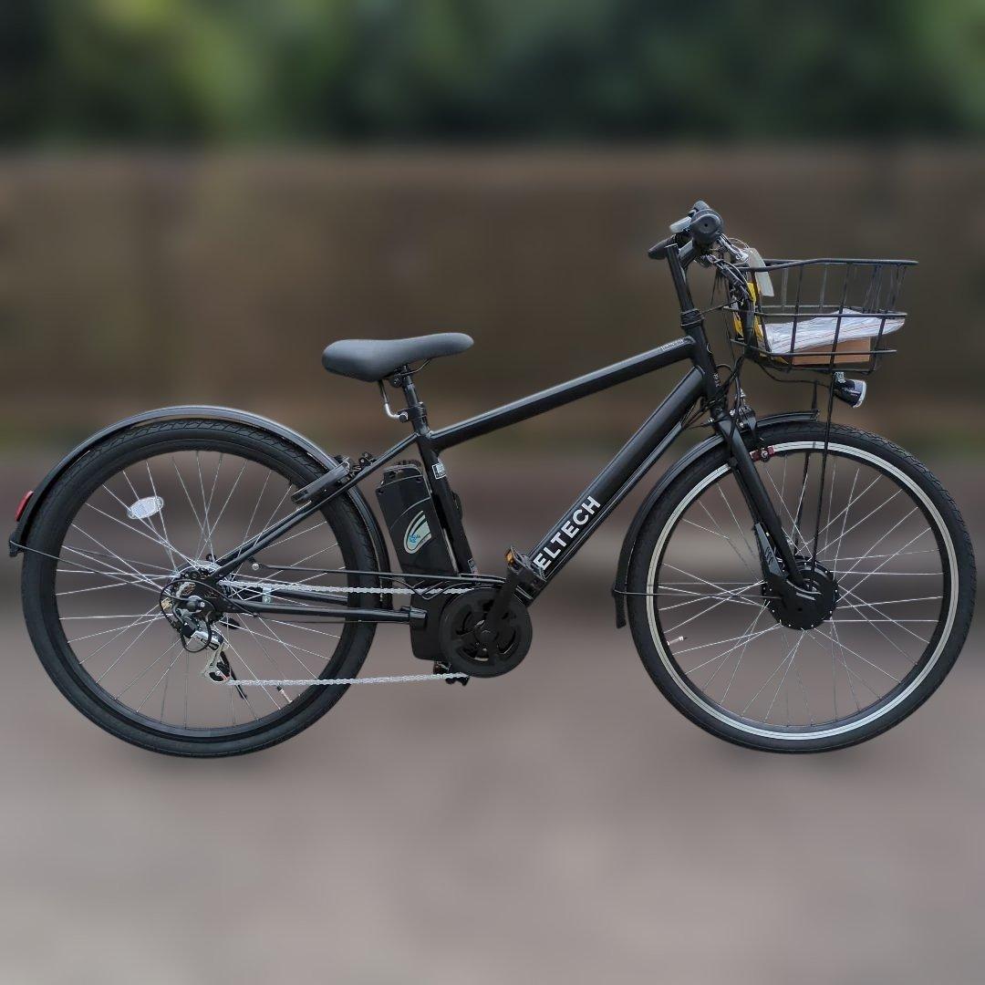 PELTECH 電動アシスト自転車　外装6段 27.5インチ ブラック