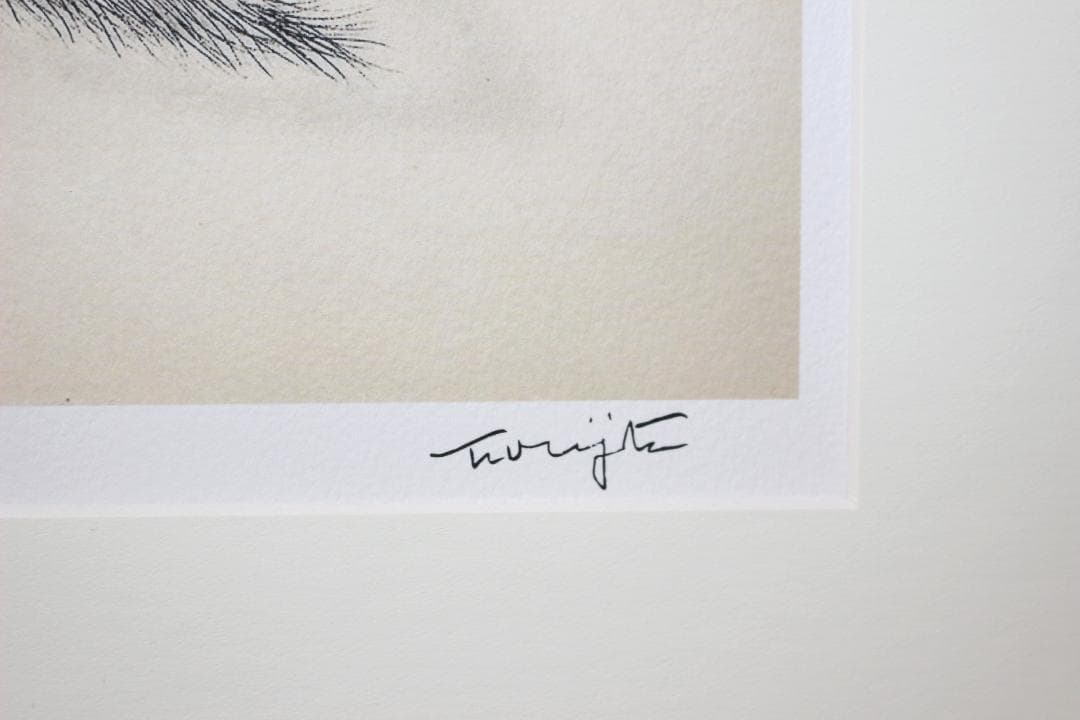 藤田嗣治 エスタンプリトグラフ 猫の本より「メッサリーナ」 150部限定