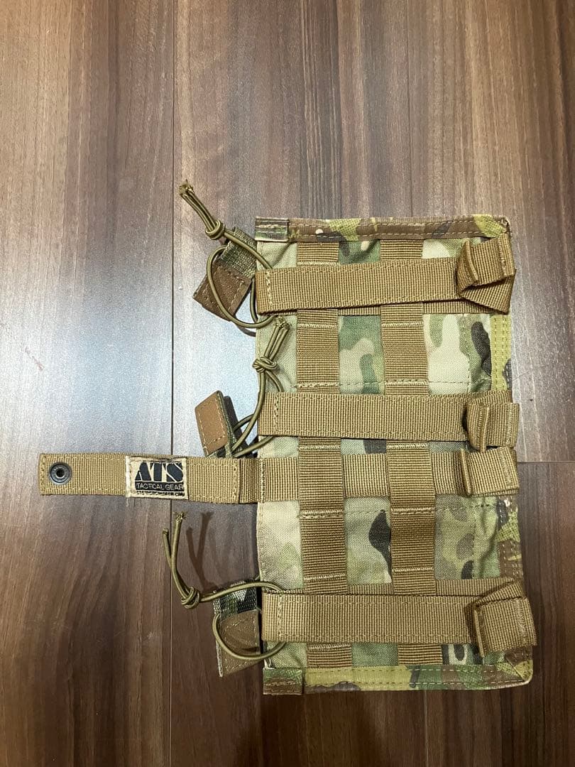 実物　ATS トリプル M4 マガジンポーチ マルチカム
