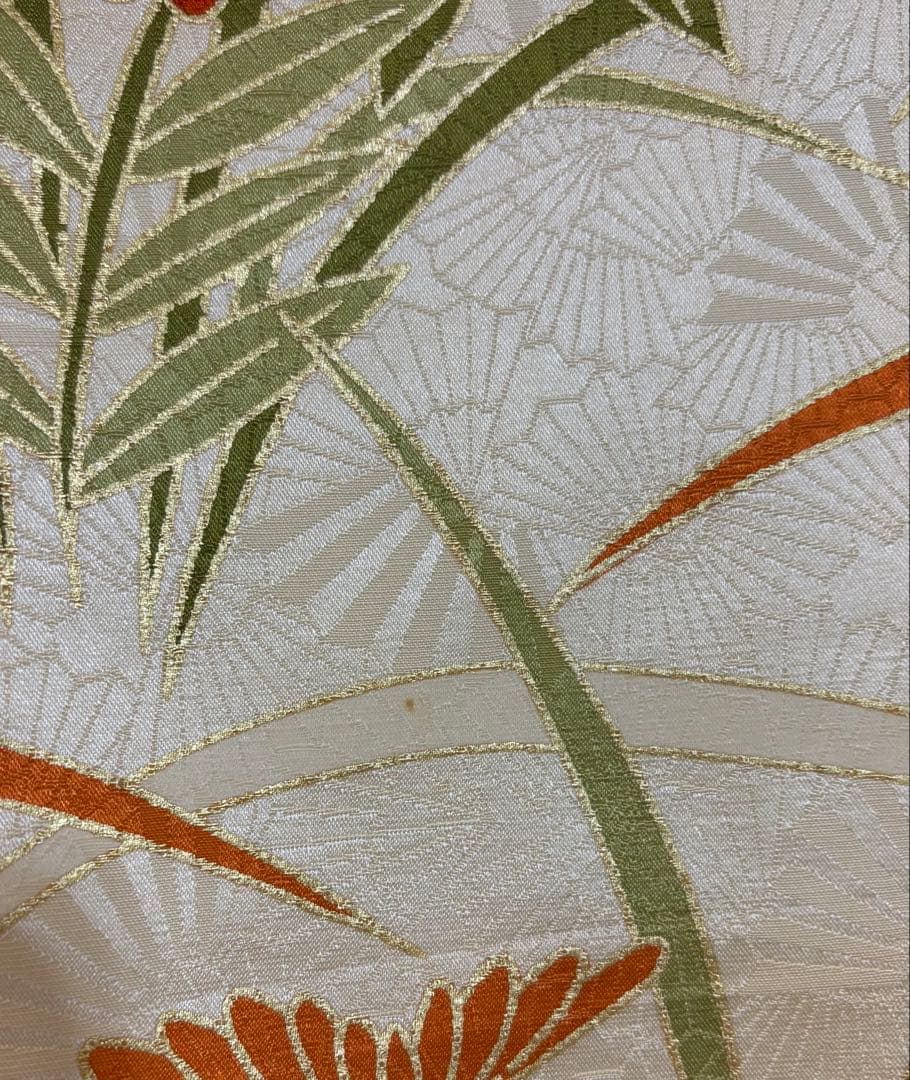 振袖 8点フルセット 白 アイボリー 金駒刺繍 正絹 成人式 卒業式