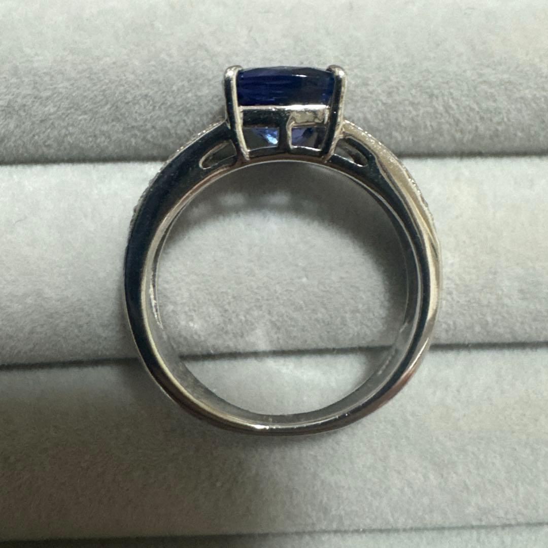 タンザナイト2.53ct ダイヤモンド0.36ct　pt900 リング　12号